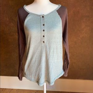 We the free waffle knit top